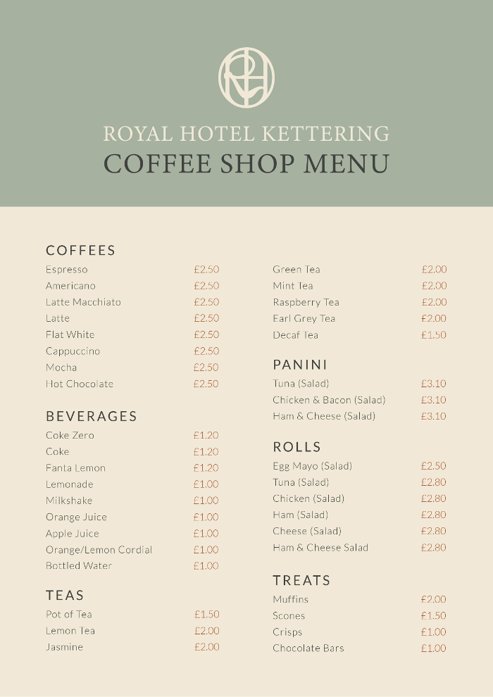 menu Website