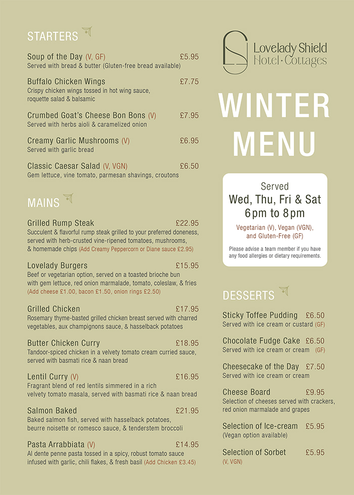 winter menu