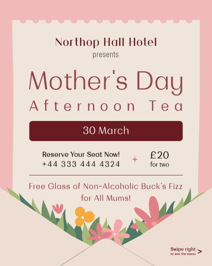 Mother's Day Special Offer at Northop Hall Hotel