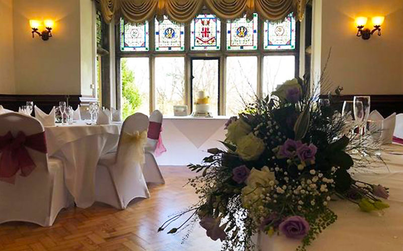 Romantic wedding venue at Northop Hall Hotel