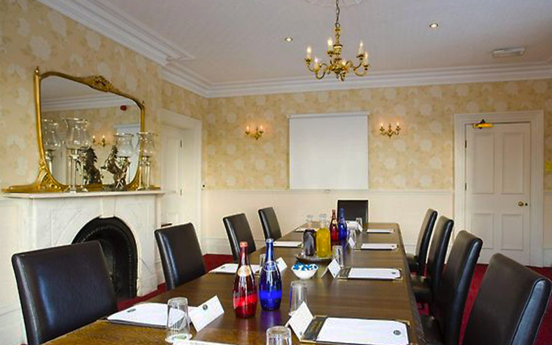 Professional conference room at Northop Hall Hotel for business meetings