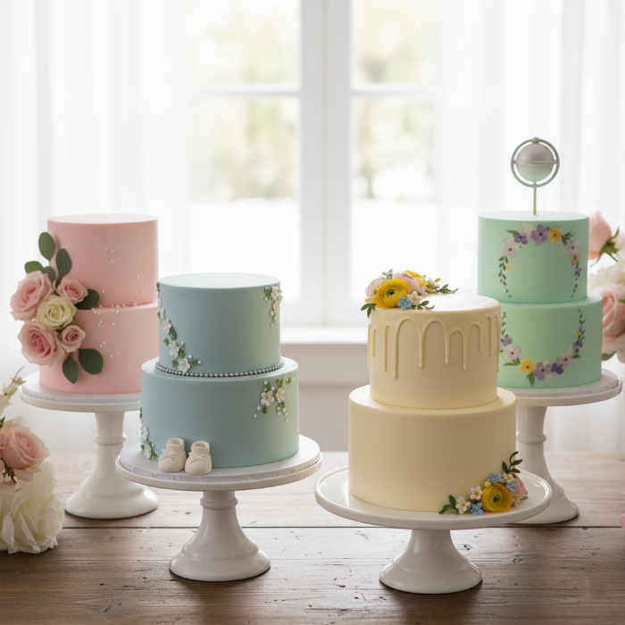 Floral Baby Shower Cakes