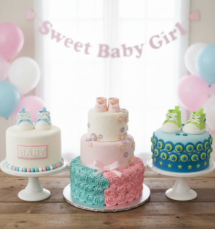 Baby Shoe Cake