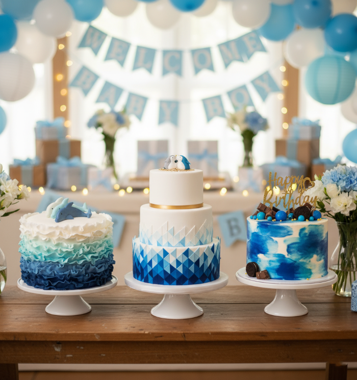 Blue Ombre Cake