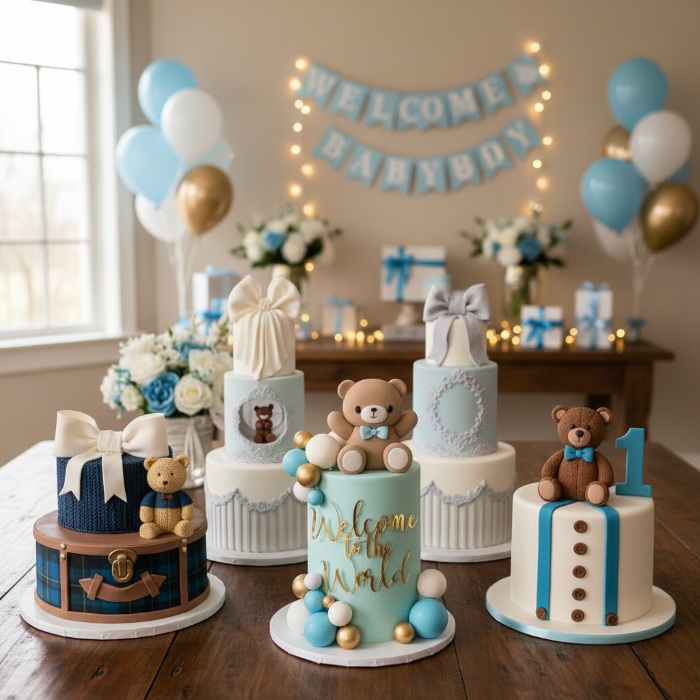 Teddy Bear with Bow Tie Cake