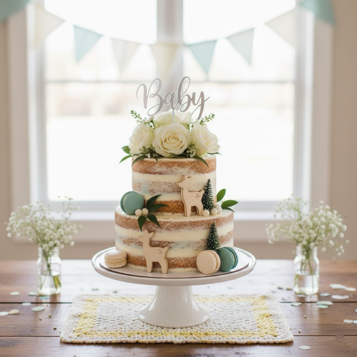 Minimal Baby Shower Cake Ideas (2)