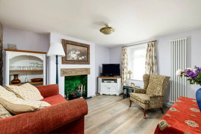 Interior living room of contractor accommodation in Pontypool