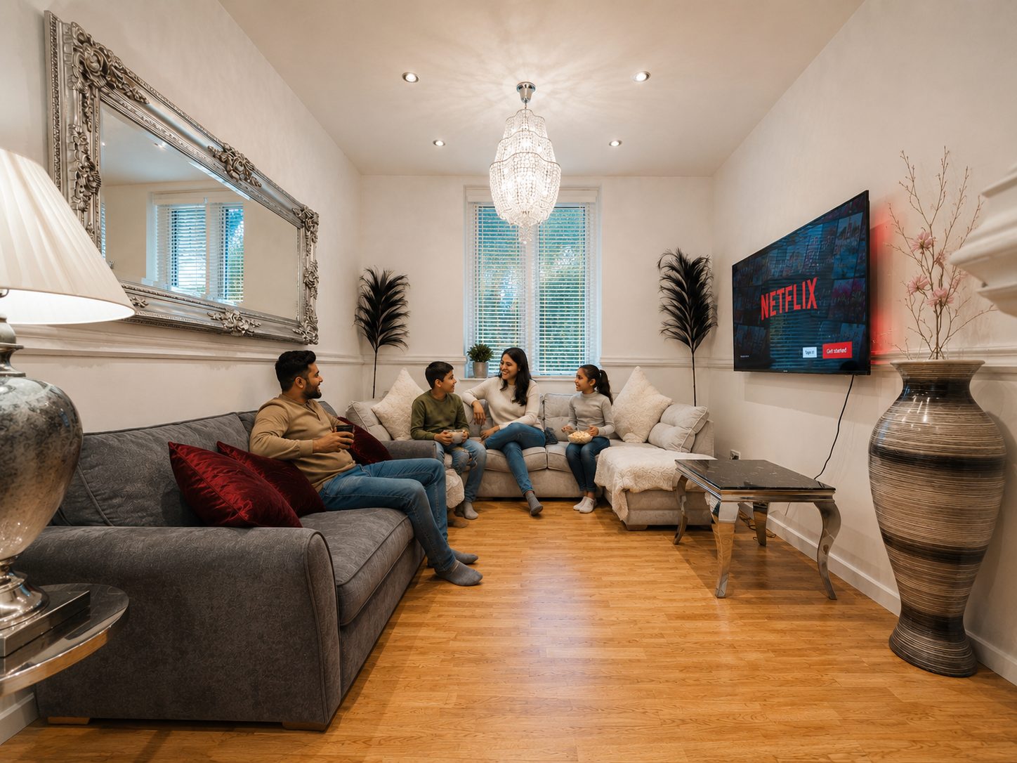 Liverpool long stay apartment with spacious living area for groups and families