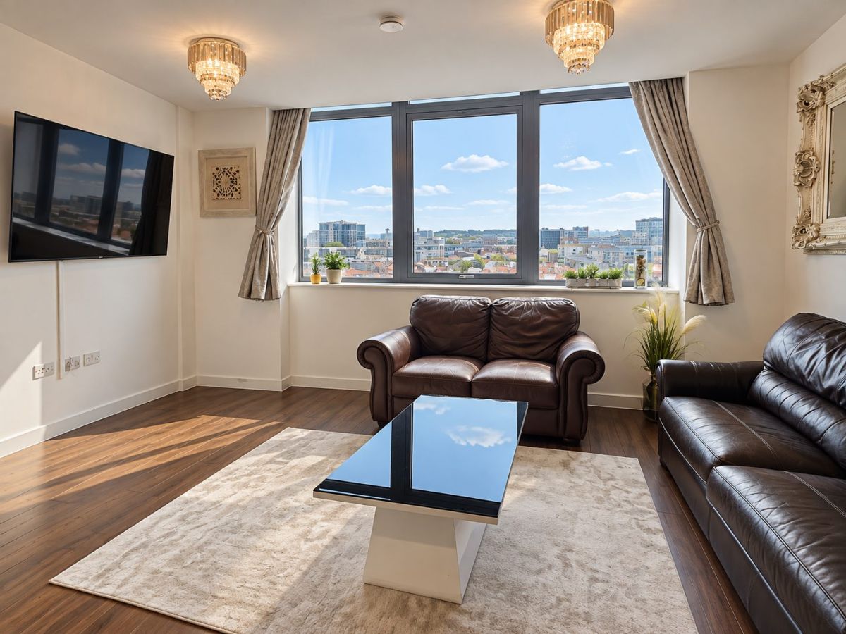 Our two-bedroom apartment with a view