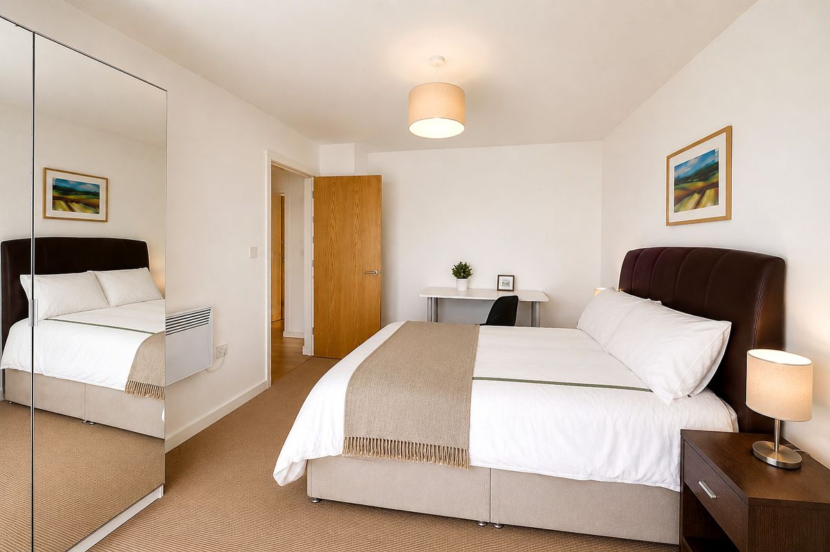 The two-bedroom apartment by Webster Road Park
