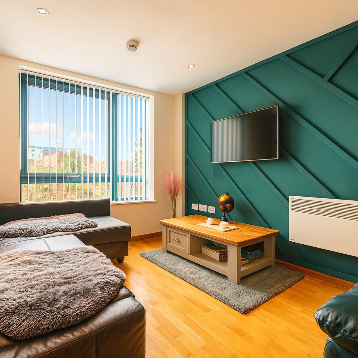 Living area, Sidemersey Livings Liverpool serviced apartment