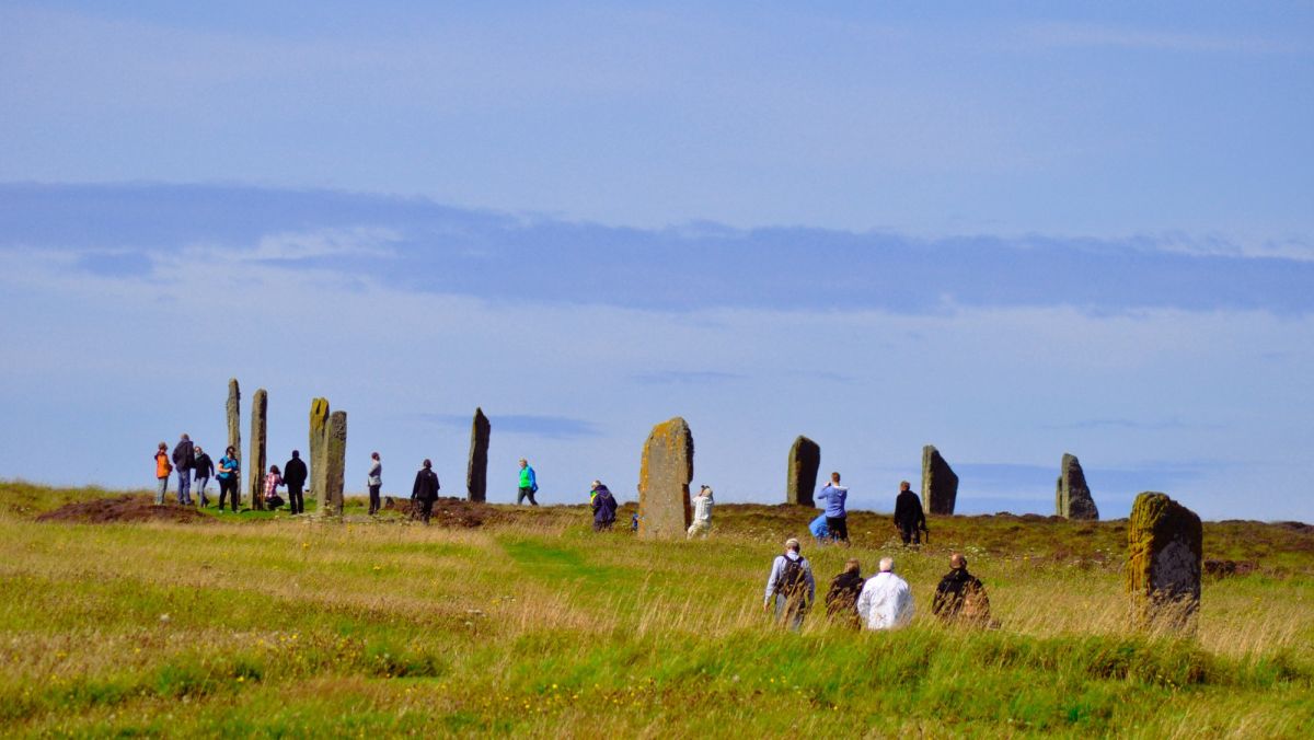 Orkney landmark near Stromness for summer sightseeing