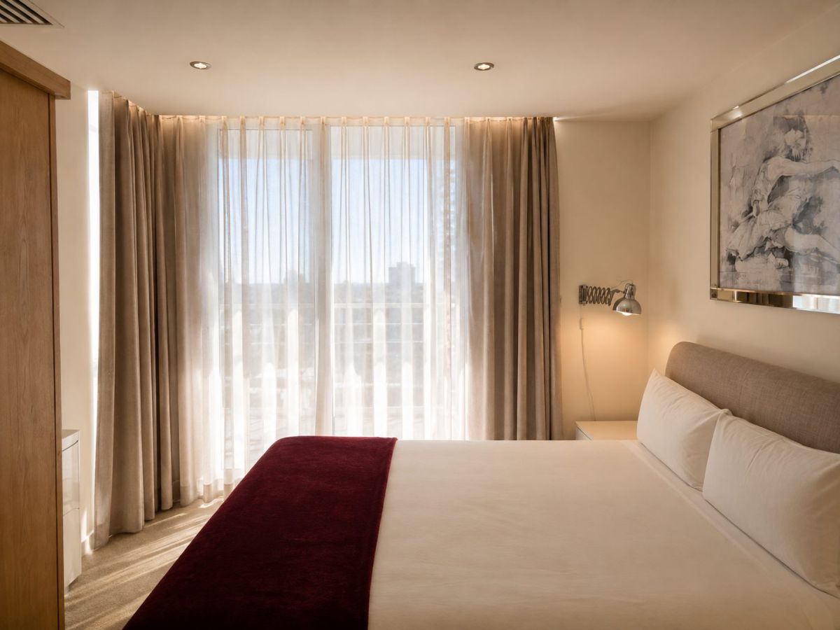 Upstairs bedroom in the penthouse