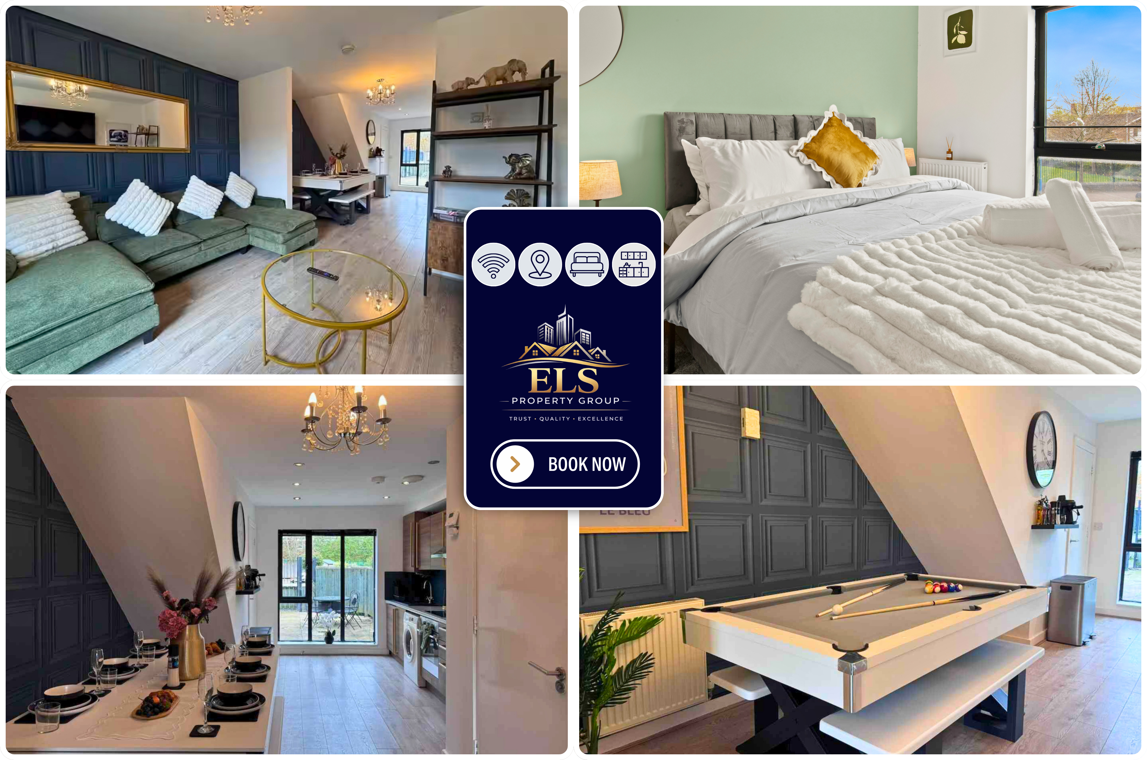 3BR Contractor House By ELS Property Group Salford serviced apartment - Salford - VivreStays