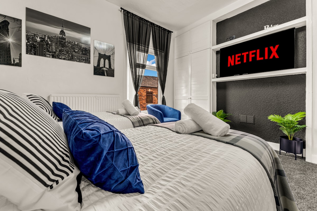 Beautiful 4BD Wigan-Free Parking - Wi‑Fi - Ensuite in 57 Brookhouse St WN1 3EY - Property image 17 - VivreStays